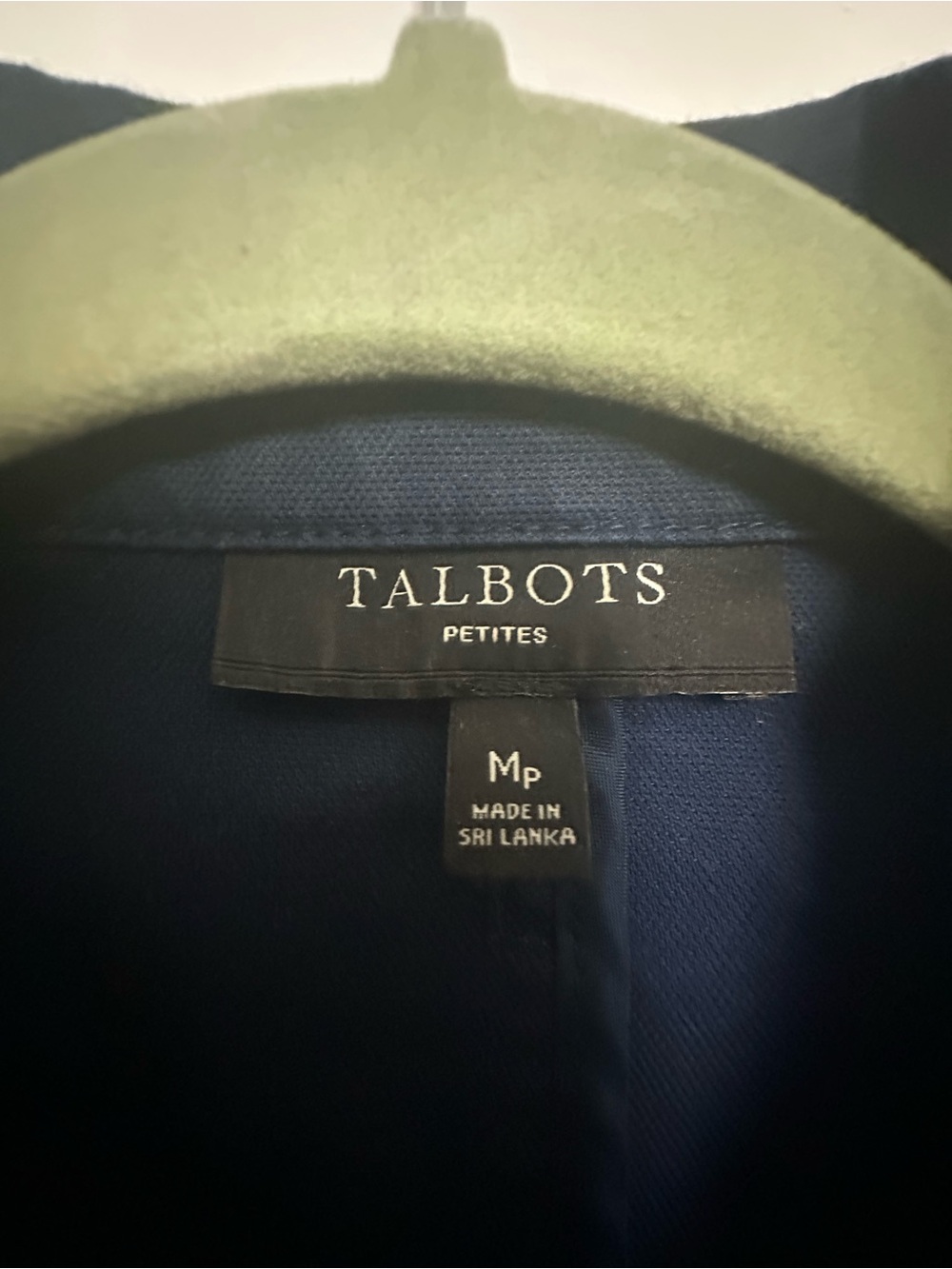 Talbots Navy Button-Front Utility Jacket - Picture 3 of 4